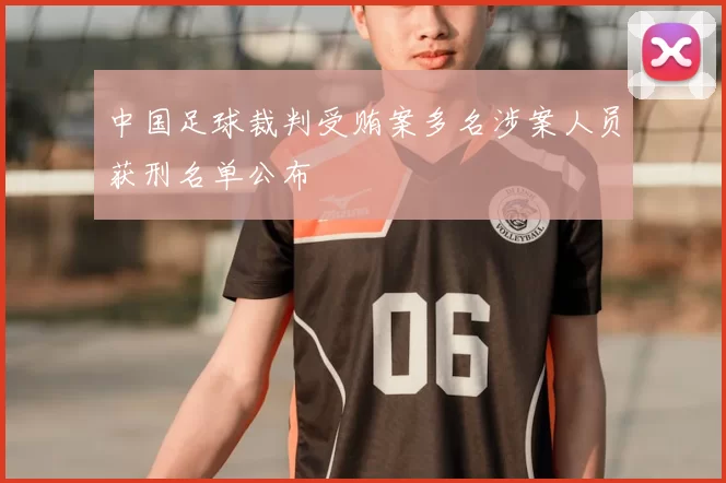 中国足球裁判受贿案多名涉案人员获刑名单公布